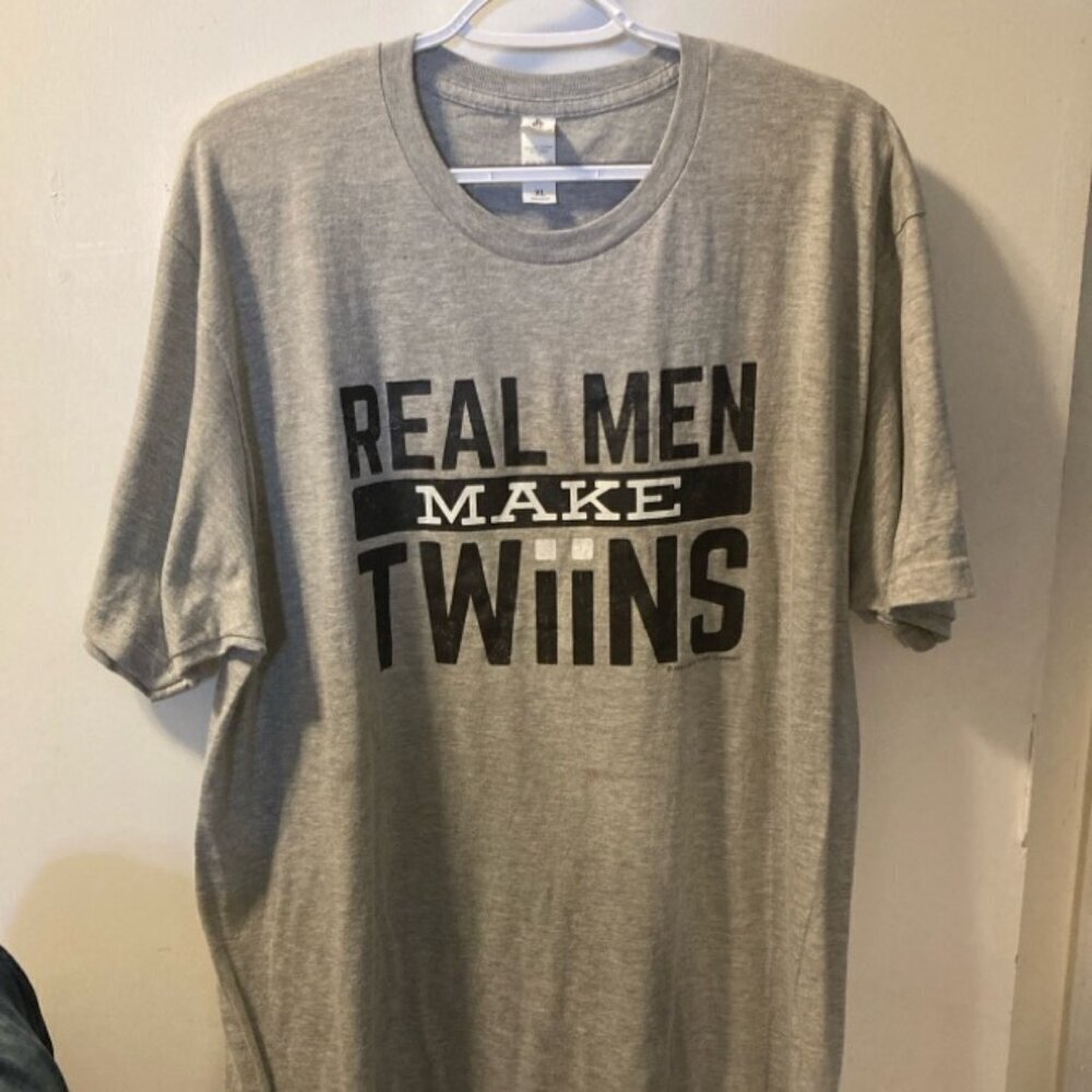 NWOT   men’s humorous, gray graphic T-shirt